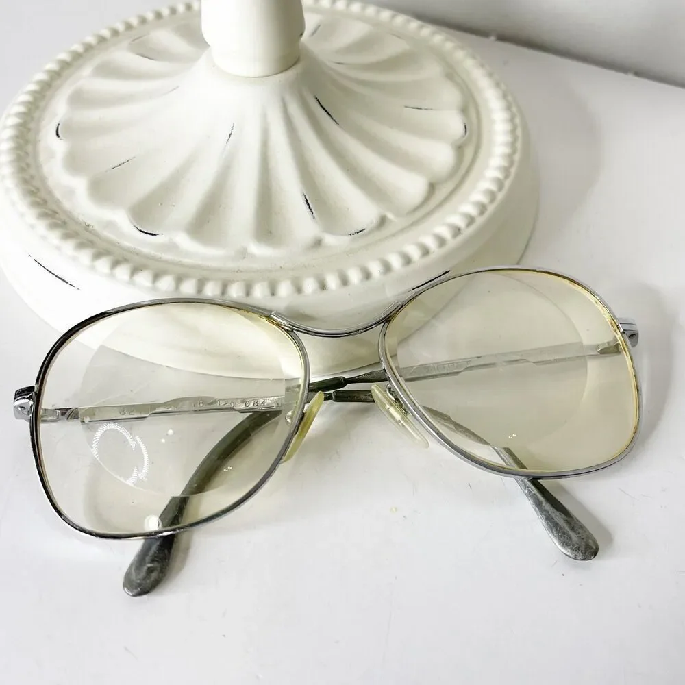 Vintage Comet Eyeglasses 52-18-130 Bifocal Lens Metal Frame Retro MCM 80s France